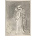 thumbnail image 2 of John Flaxman 11x14 Gold Ornate Wood Frame and Double Matted Museum Art Print Titled - Study of Two Women Grieving (Before 1787), 2 of 4