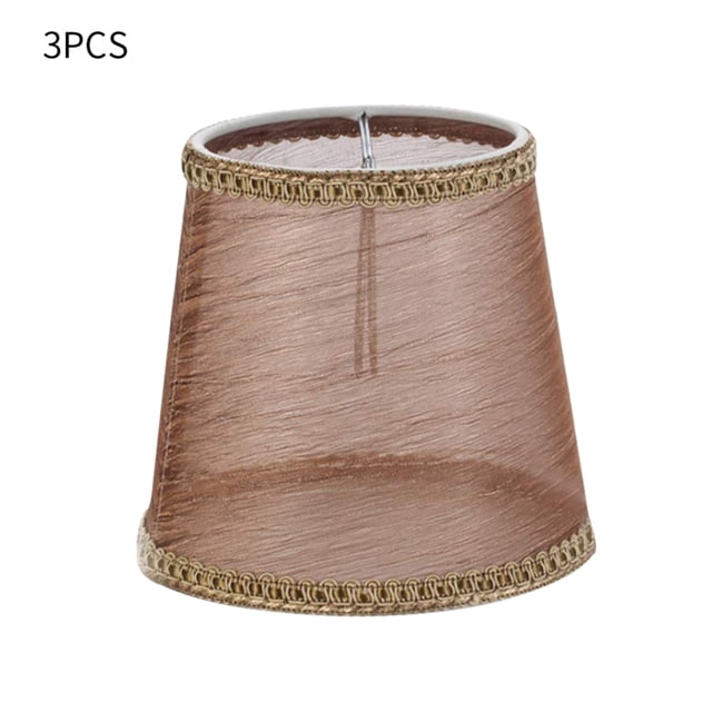 Inteprter Juego de 3 pantallas de lámpara gris, pantalla de tela de gasa transparente para iluminación de suelo de Iluminación novedosa Café Inteprter HA003677-03