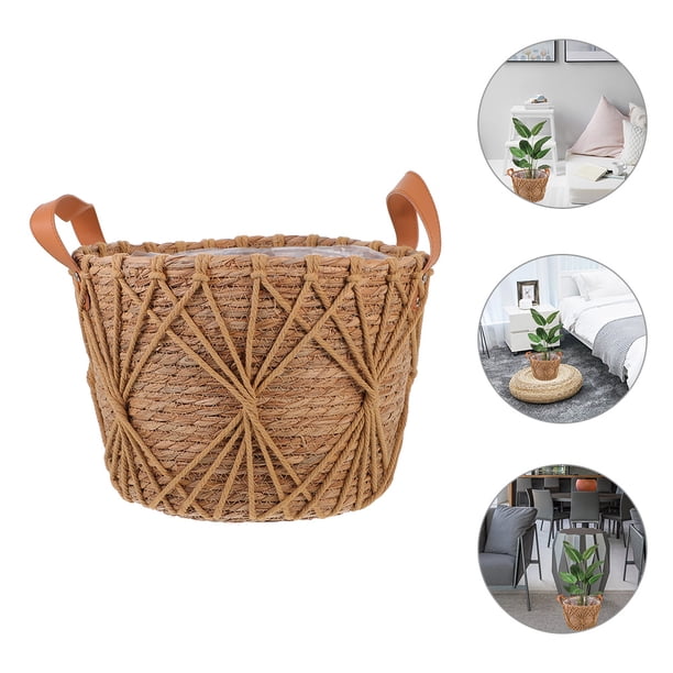 BESTYASH Cesta De Clara Con Asa Para Arreglo Floral Y Uso Decorativo