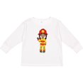 thumbnail image 3 of Inktastic African American Girl, Girl Fireman, Firefighter Girls Long Sleeve Toddler T-Shirt, 3 of 5