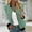 239#Green, variant on Ftwytp Zip Up Jacket Women Gym Fleece Sweatshirt Oversized Sports Workout Runing Baseball Coat Long Sleeve Color Blocked Casual Loose Sweater