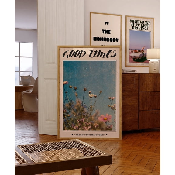 Retro Poster Trendy Wall Artpsychedelic Art Trippy Art Y2K Print Aesthetic Art 70S Decor Vintage Poster Hippie Wall Print, Poster Only