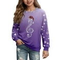 thumbnail image 1 of MIASHUI Chandail Décontracté pour Filles, Durable, Léger, Confortable pour Toutes les Saisons, Violet, 5-6 Ans, 1 of 4