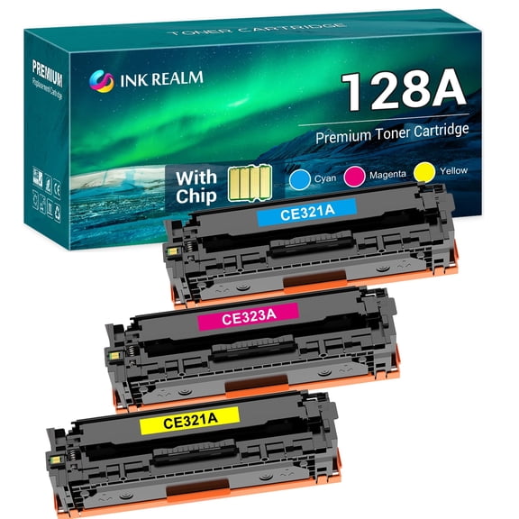 Cool Toner Compatible Toner Replacement for CE321A CE323A CE322A for Use with LaserJet Pro CP1525N CP1525NW CM1415FN CM1415FNW MFP Printer Ink (Cyan,Magenta,Yellow,3-Pack)