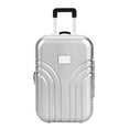 thumbnail image 2 of Cute Plastic Rolling Suitcase Mini Luggage Box for Children Pink Silver Kids Travel Storage Toy, 2 of 7