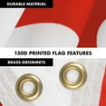 thumbnail image 4 of G128 Combo Pack: 5 Ft Tangle Free Aluminum Spinning Flagpole (Silver) & Canada Canadian Flag 2x3 Ft, LiteWeave Pro Series Printed 150D Polyester | Pole with Flag Included, 4 of 9