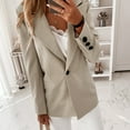 thumbnail image 3 of Vedolay Women's Coat Women's Fashion Open Front Long Sleeve Office Blazer Jackets with Pocket,Brown S, 3 of 5