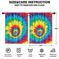 thumbnail image 2 of Blackout Kids Curtains,Colorful Rainbow Tie Dye Spiral Pattern Childrens Insulated Curtains Set Of 2,Bedroom Essentials,Toddler Room Decor 42"x54", 2 of 5