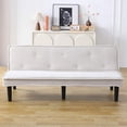 thumbnail image 5 of Modern Corduroy Sofa Bed 66in for Living Room & Bedroom, Solid Wood Frame, 5 of 17