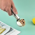 thumbnail image 5 of Cuchara para helado Cuchara para helado de acero inoxidable Cuchara anticongelante antiadherente Cuchara para alimentos de cocina con gatillo para cucharón de alimentos para hielo, 5 of 5