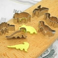 thumbnail image 6 of Creative Dinosaur Shape Stainless Steel Diy Baking Mould, Set Of 6 Unique Dinosaur Silhouettes, Kitchen Tool For Baking Cookies Cakes Pastries Desserts, 6 of 7