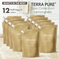 thumbnail image 5 of Terra Pure Spa Collection 1 Liter Lotion Refill Bag For Soap Dispensers | Bulk Toiletries for Vacation Rentals, and Home Bathroom Showers | Green Tea Lemongrass | Set of 12, 5 of 8