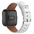 thumbnail image 2 of (White)For Fitbit Versa 2 / Fitbit Versa / Fitbit Versa Lite Leather Watch Band with Round Tail Buckle, 2 of 5