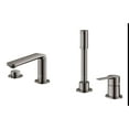 thumbnail image 2 of Grohe Lineare 19577A01 4-Hole Single-Handle Deck Mount Roman Tub Faucet with 1.75 GPM Hand Shower in Grohe Hard Graphite, 2 of 5
