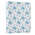 thumbnail image 2 of Three Ring Binder Lovely Blue Heart Whale Ocean 1.5 Inch Round Binder D-Rings for Office Supplies and More, 2 of 10