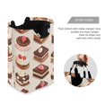 thumbnail image 3 of Yayeee Freestanding Laundry Hamper with Handle Collapsible Large Storage Basket for Clothes, Cute Chocolate Cakes, 3 of 7