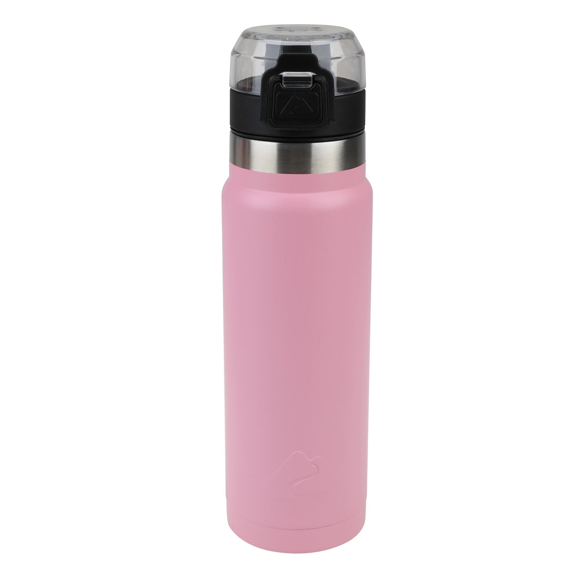 Ozark Trail 24 oz Pink and Silver Insulated Stainless Steel Water ...