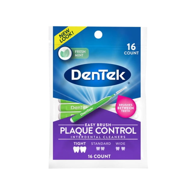 Limpiadores interdentales extra apretados Dentek Easy Brush Fresh Mint - 16 u.