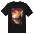 thumbnail image 2 of Plus Size Shirt for Women Oversized Black Tops for Women Short Sleeves Shirt for Women Pine Trees1 T Shirt Crewneck Shirt for Women M, 2 of 5