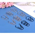 thumbnail image 3 of Nose Rings Hoop Nose Ring Silver 20g Gauge 8mm 10mm 12mm Piercing Hoops Briana Williams Jewelry, 3 of 3