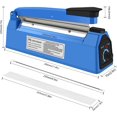 thumbnail image 2 of Selladora eléctrica de 200 mm para alimentos a presión, selladora manual por impulsos térmicos, selladora de bolsas de plástico, sellado rápido., 2 of 5