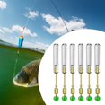thumbnail image 1 of Colaxi 6Pcs Fishing Float Adapters Float Rests Swivels Fishing Tackles Accessories Rotating Copper Head Anti Tangling Bobber Holder 23.5mm, 1 of 8