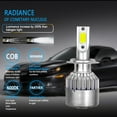 thumbnail image 3 of 4pcs H7 LED Headlight Bulbs High/Low Beam For Mercedes-Benz C300 2008-2016 6000K, 3 of 9