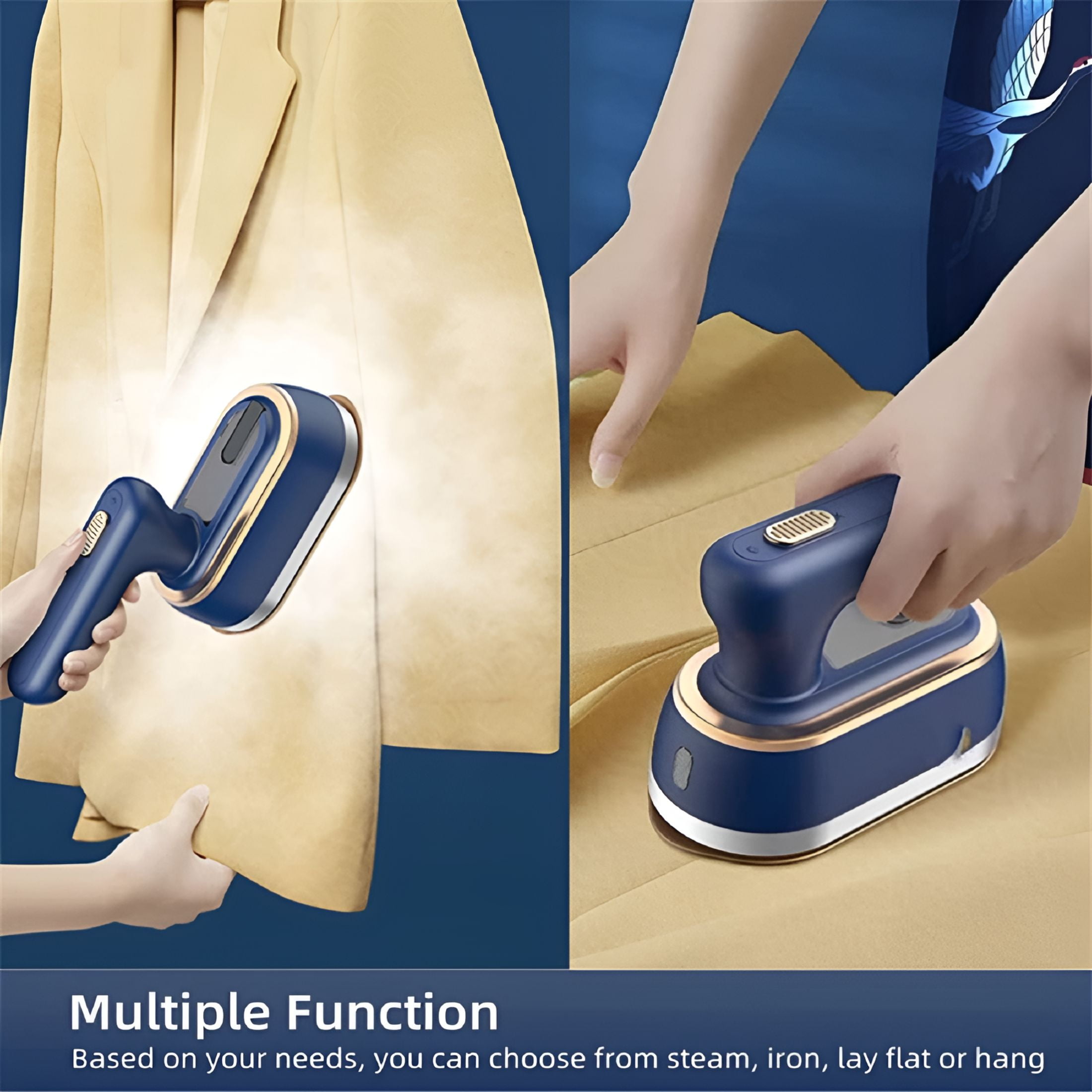 HIBIBUD 2026 New Portable 1200W Garment Steamers Steam Iron for Clothes for Home, Travel, Office, Boutique