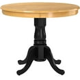 thumbnail image 5 of East West Furniture ANT-OBK-TP Table Ancienne 36" Ronde en Chêne et Finition Noire, 5 of 5