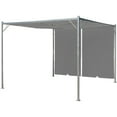 thumbnail image 4 of vidaXL Garden Pergola with Retractable Roof 118.1" Anthracite/Cream White, 4 of 6