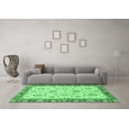 thumbnail image 3 of Ahgly Company Indoor Rectangle Oriental Emerald Green Modern Area Rugs, 2' x 5', 3 of 4