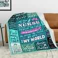 thumbnail image 2 of Nurse Gifts for Women, Nurse Appreciation Gifts, Nurses Week Gifts, Nurse Practitioner Gifts, Nursing Student Graduation Gifts for New Nurse, LPN/RN Gifts for Nurses Throw Blanket 60"x50", 2 of 6