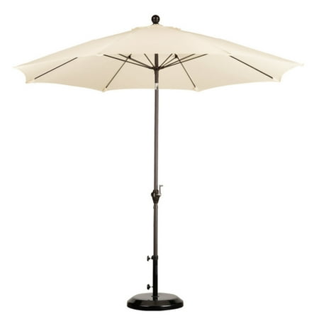 California Umbrella 9 ft. Fiberglass Polyester Push Button Tilt Market Umbrella