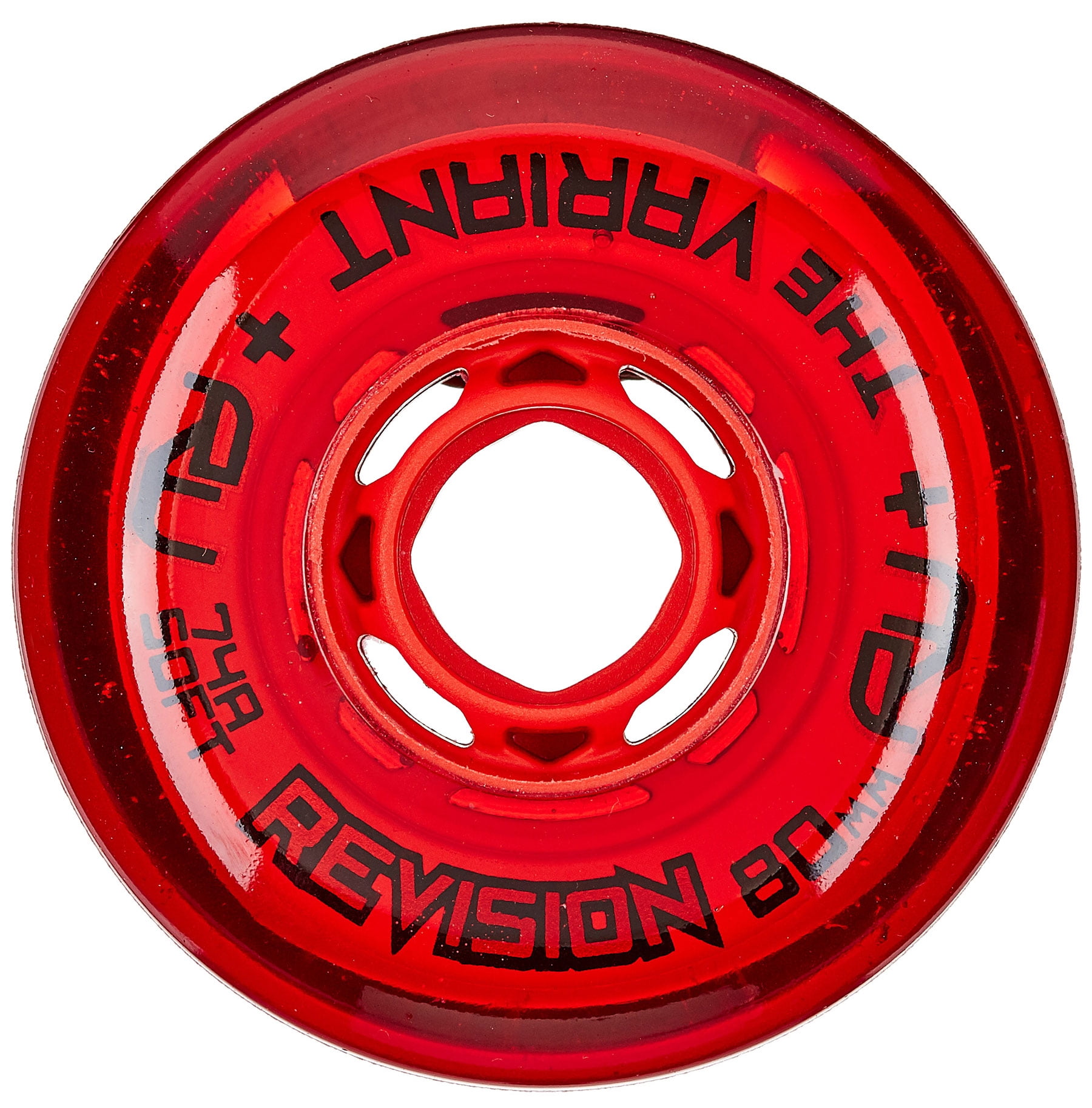 Revision Wheel Inline Roller Hockey Variant Soft Red 72mm 74A