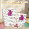 thumbnail image 4 of 6 Pack Happy Birthday Gift Bags With Handles and 8 Colorful Tissue Papers,Assorted Size of Paper Gift Bag for Boy/Girls Kids Women Birthday Party, Anniversay Celebrations, 4 of 4