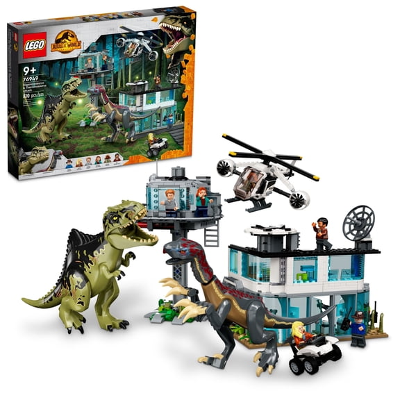 LEGO Jurassic World Dominion Giganotosaurus & Therizinosaurus Attack 76949 Building Toy Set; Fun for Kids Aged 9 and up (810 Pieces)