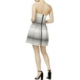 thumbnail image 2 of Mare Mare Womens Lazio Striped Strapless Dress, White, Large, 2 of 2