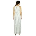 thumbnail image 4 of Bimba Women White Long Cotton Maxi Dress With Side Slit Floral Full-Length Dress, 4 of 9