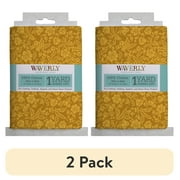 (2 pack) Waverly Inspirations 1 Yard 100% Cotton Paris Floral, Marigold, 44" Wide for Quilting & Sewing