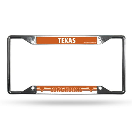 - Texas Longhorns NCAA Chrome EZ View License Plate Frame