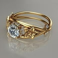 thumbnail image 4 of Valentine's Day Gifts for Woman Ladies Fashion Vintage Flower Engraved Diamond Jewelry Gold 9, 4 of 9