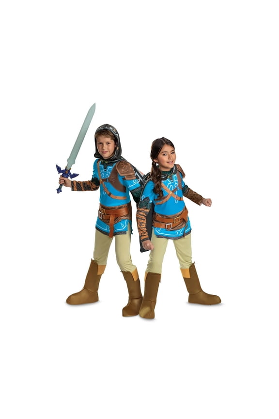 Boys' Legend of Zelda: Tears of the Kingdom Link Costume - Size 10-12 - Blue