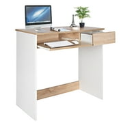 FurnitureR Teen Student Writing Desk with Drawer and Keyboard Tray
