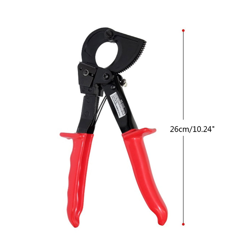 ZPAQI Ratchet Cable Wire Cutter Up to 240mm²/ 10.23Inch Cutter Compact Pliers