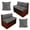 Gray Leopard Print, variant on SCRAWLGOD 6 Piece RV Dinette Cushion Covers Soft Stretch Camper Seat Slipcover Replacement for RV Interior Decor, 2 Pillowcase, 2 Backrest, 2 Bench Covers, Dog Paw Boho Mandala Flower