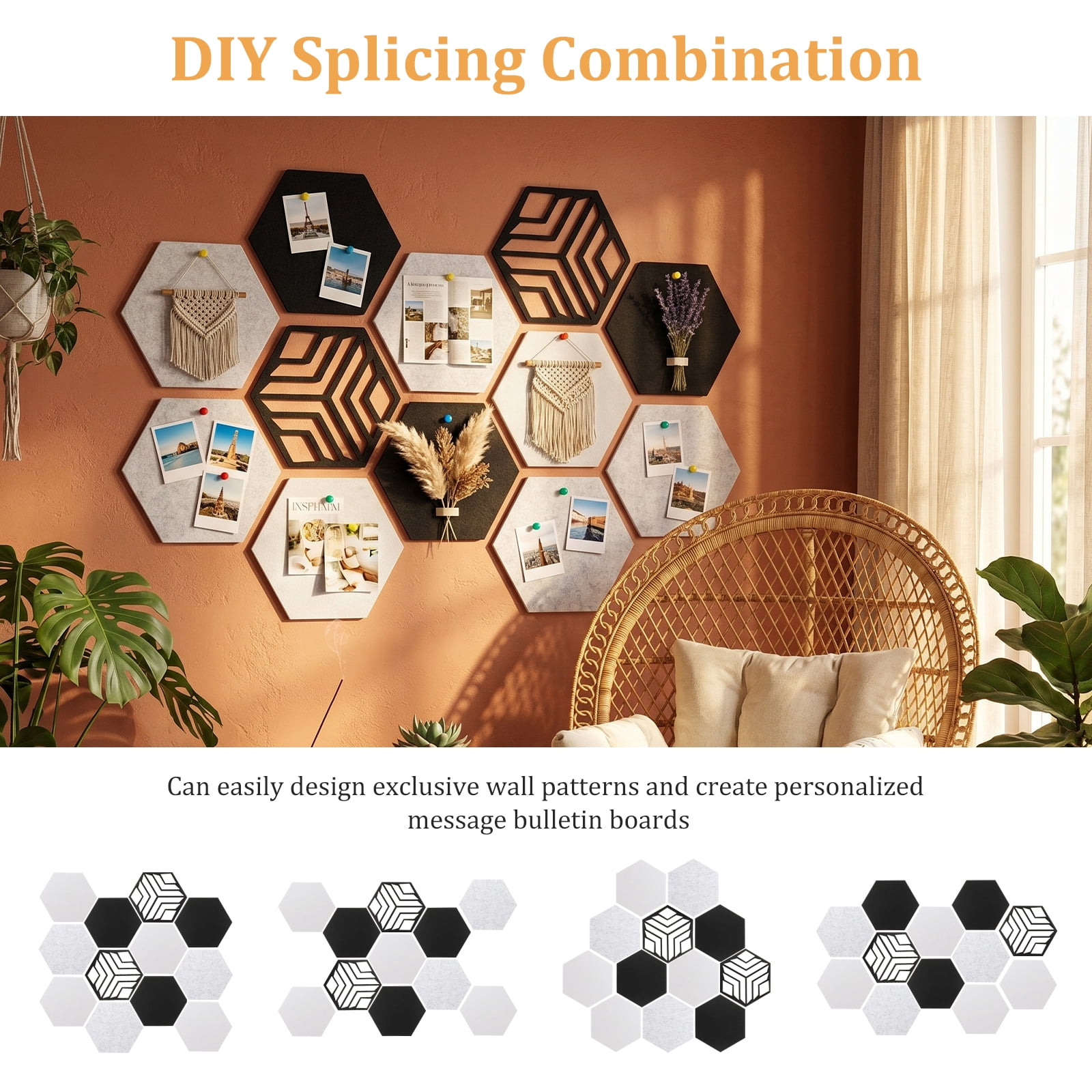 12 Pack Self-Adhesive Acoustic Panels 12" X 10" X 0.4" Flame Resistant, Absorb Noise and Eliminate Echoes for Office,Classrooms & Home Pin Board Felt Board