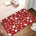 thumbnail image 2 of KLL Red Christmas Cheer. Print Front Door Mat Indoor Outdoor Entrance, Non-Slip Mat All-Weather Doormat Indoor Outdoor Rug Patio Porch Entryway Mat, 23.6''x15.7'', 2 of 7