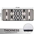 thumbnail image 5 of Kitchen Rugs Sets Of 2,Boho Black and White Diamond Central Ethnic Pattern Anti Fatigue Kitchen Mat Rugs Non Slip Washable,Decorative Kitchen Floor Mats for Kitchen,Sink,Laundry,17"x47"+17"x47", 5 of 5