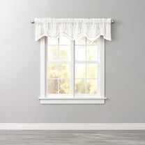 BrylaneHome BH Studio Sheer Voile Layered Valance