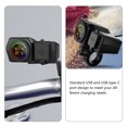 thumbnail image 3 of Homoyoyo Motorcycle Phone Charger Black Handlebar Dual Port Fast Charger with Voltmeter Thermometer USB Type C, 3 of 8